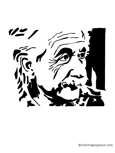 alberteinstein03 coloring page