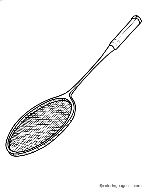 badminton04 coloring page
