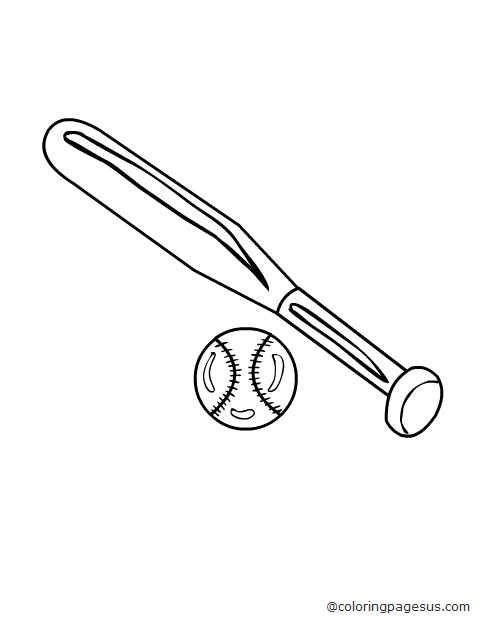 baseballbat01 coloring page