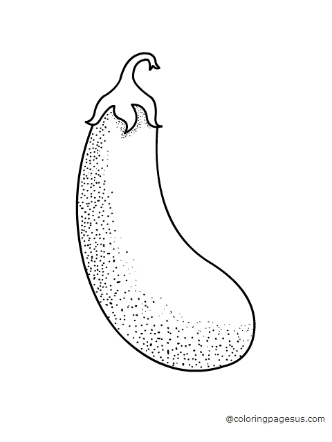 Eggplant coloring page