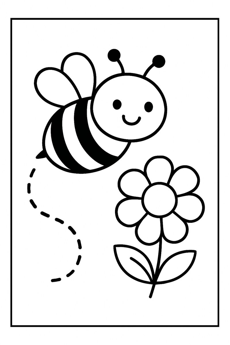 Bumblebee coloring page