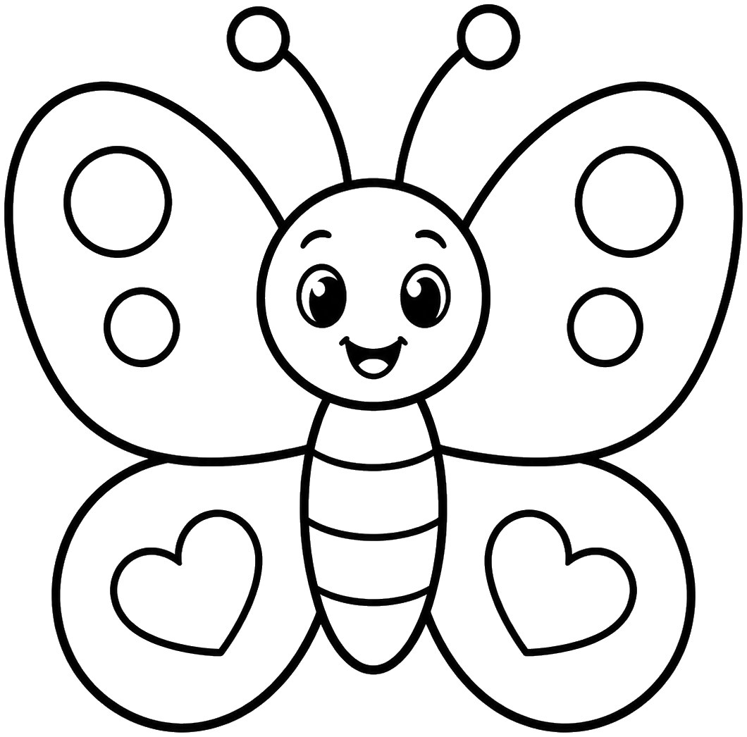 Butterfly 2 coloring page