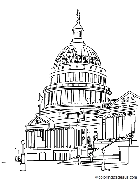 capitol01 coloring page