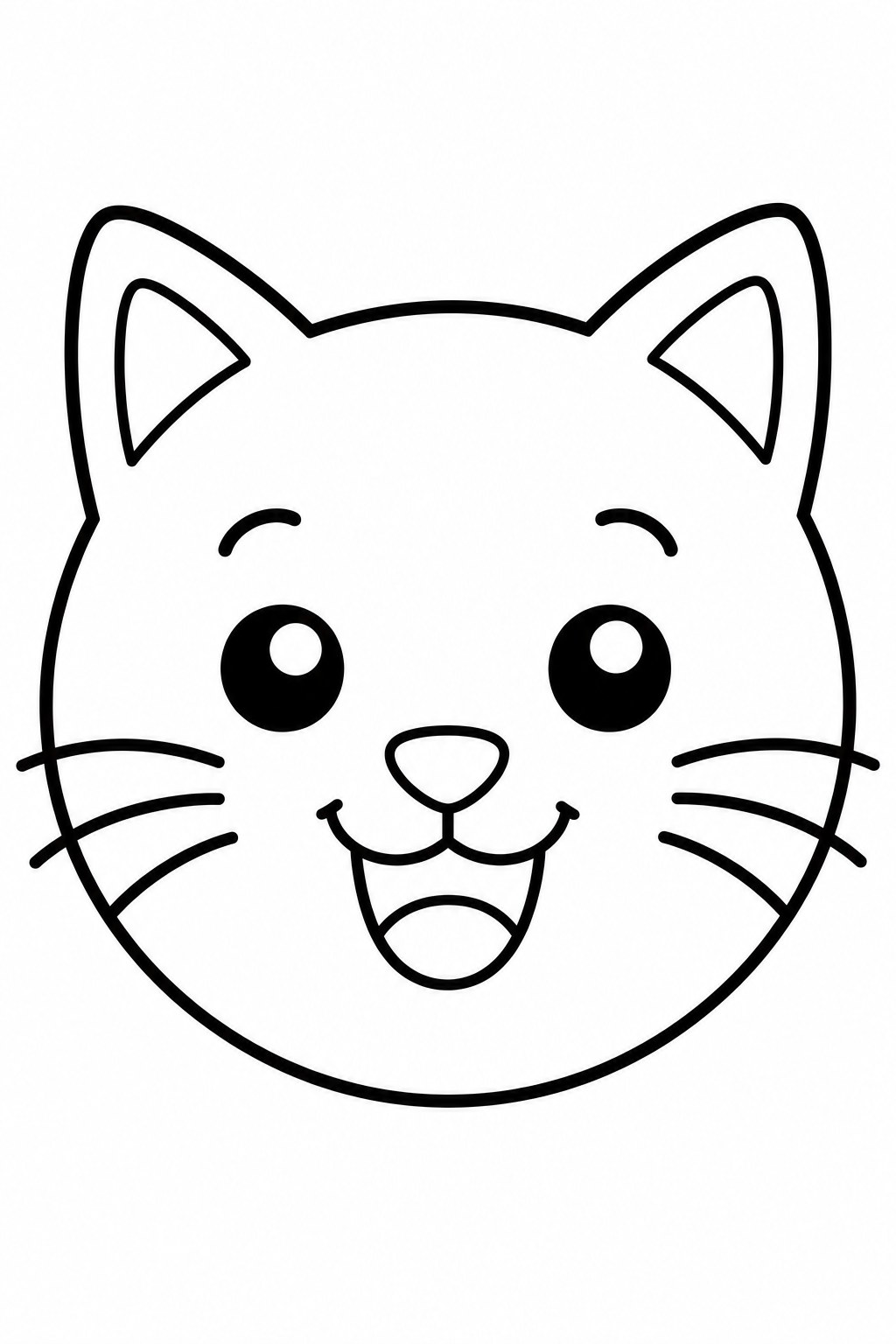 Cat Face coloring page