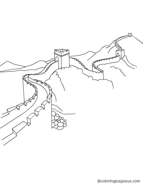 chinawall02 coloring page