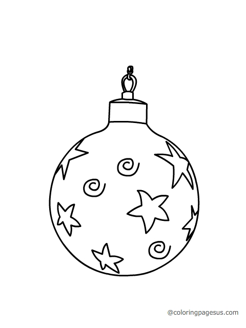 chirstmasball02 coloring page