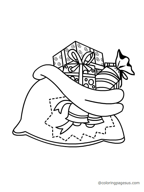 chirstmasgift02 coloring page