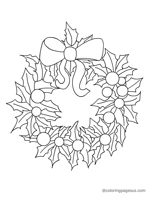 chirstmasring08 coloring page
