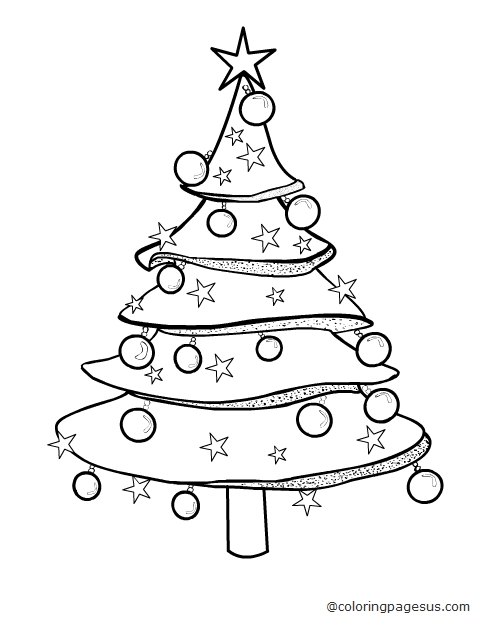 christmastree01 coloring page