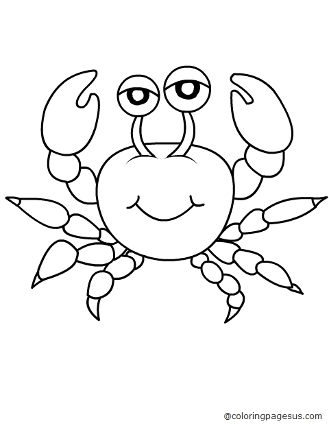 crab01 coloring page
