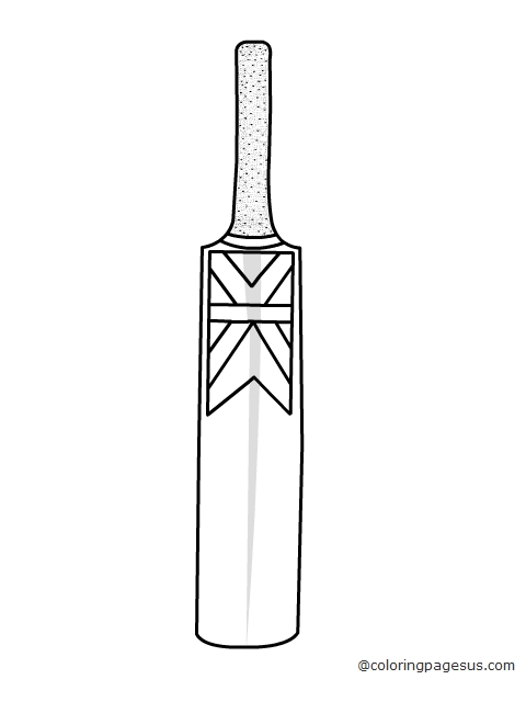 cricketbat02 coloring page