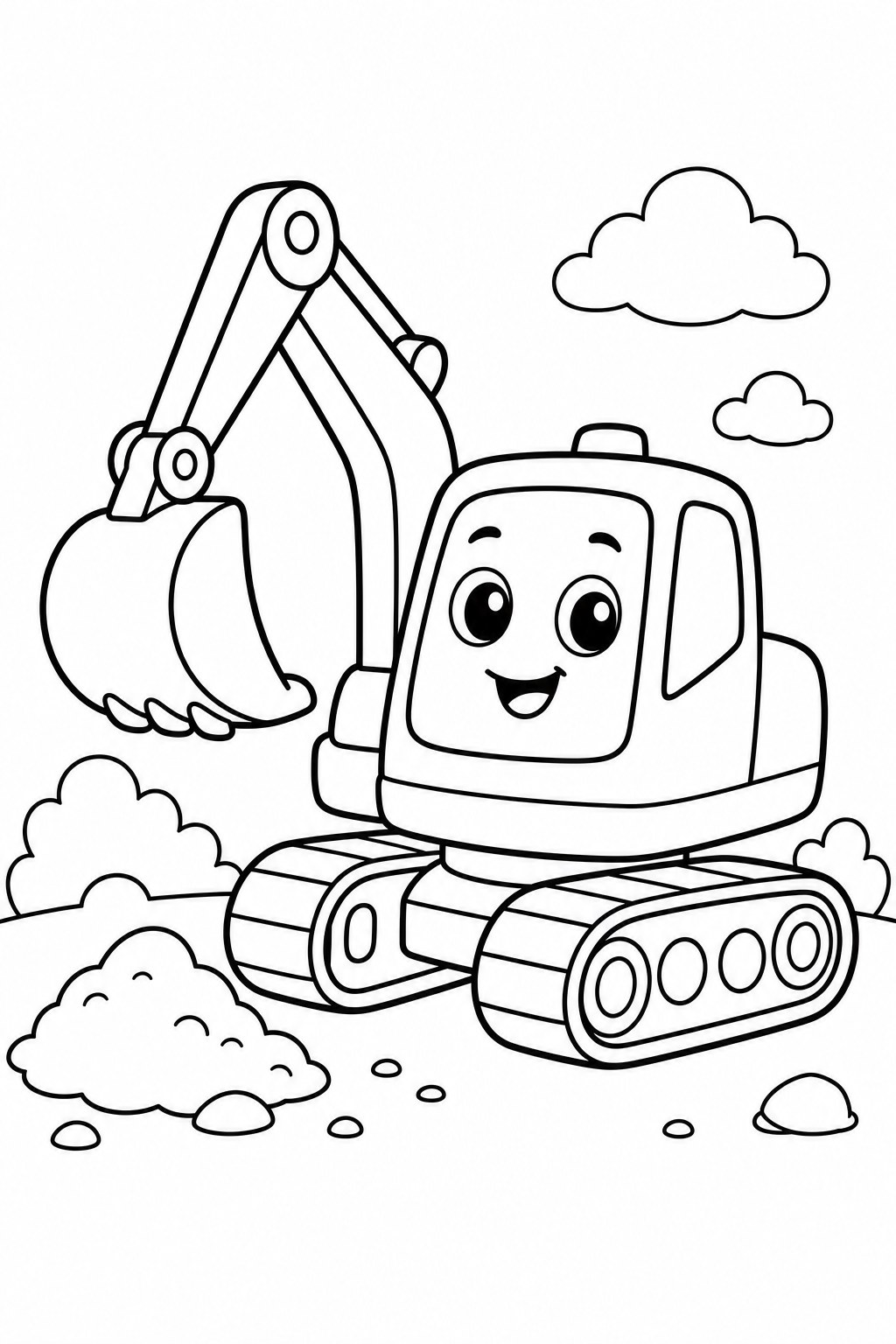 diggers coloring page