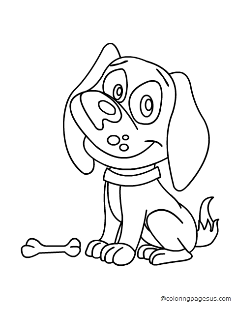 Dog coloring page