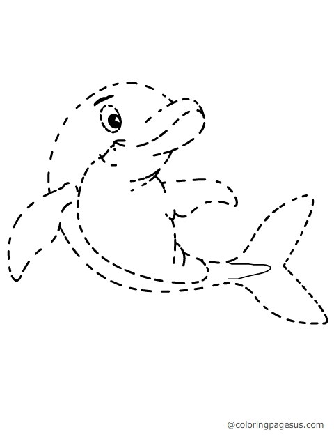 dolphin04 coloring page