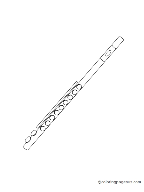 flute01 coloring page