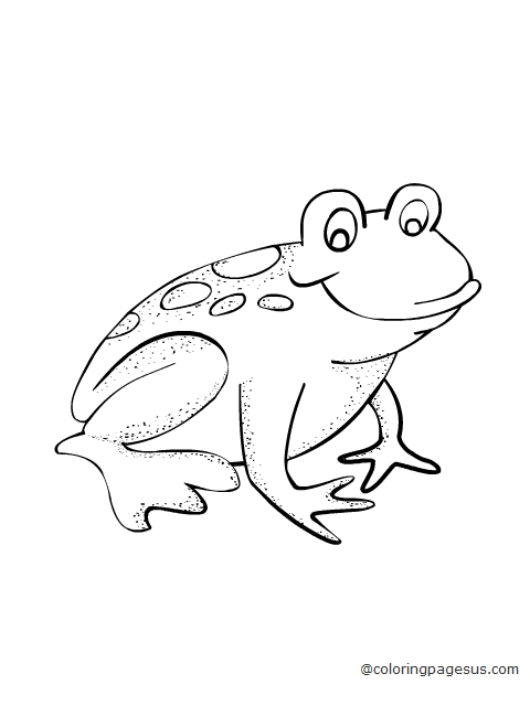 frog02 coloring page