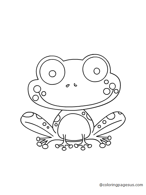 frog04 coloring page
