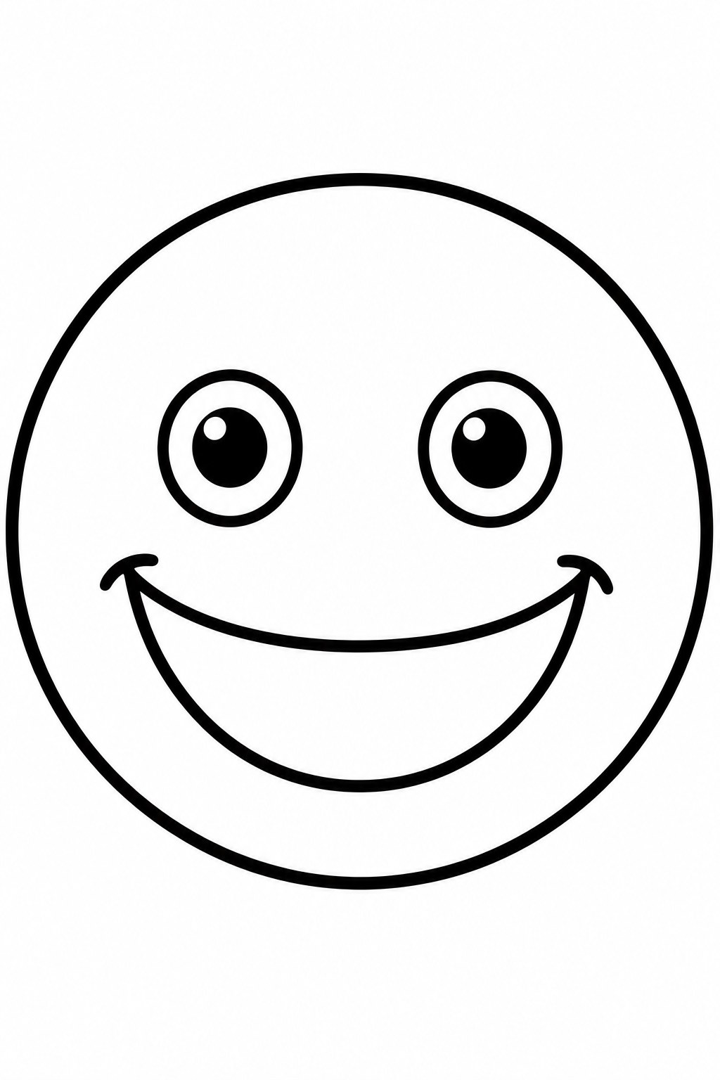 Happy Face coloring page