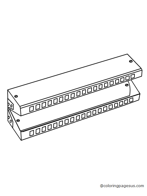harmonica03 coloring page