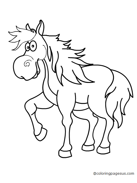 horse02 coloring page