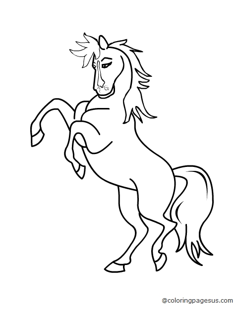 horse04 coloring page