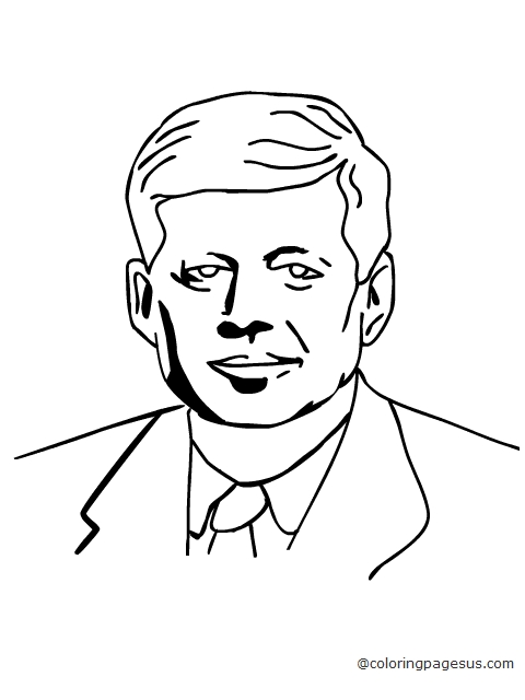 kennedy01 coloring page