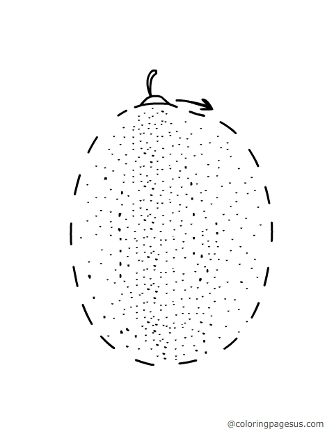 Kiwi coloring page