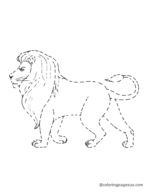 lion01 coloring page
