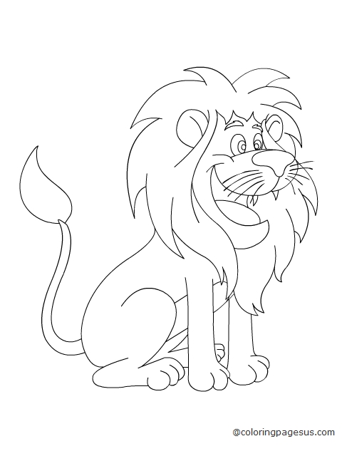 lion02 coloring page