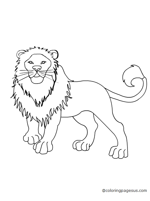 lion04 coloring page