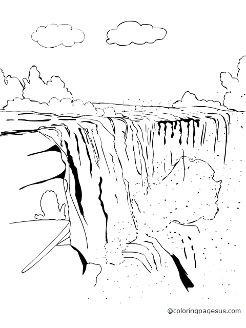 niagrafalls02 coloring page