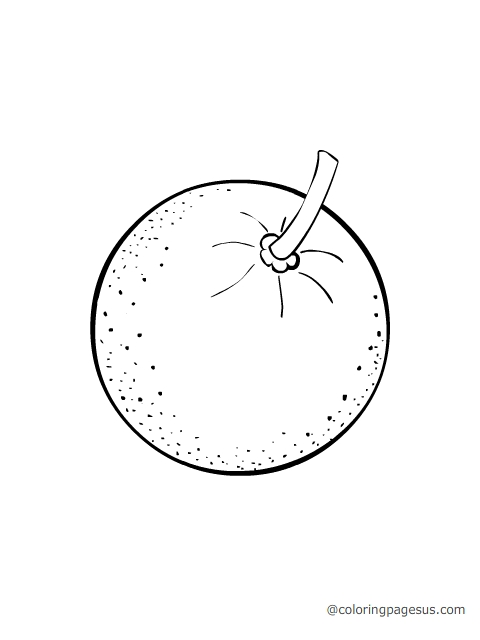 orange01 coloring page