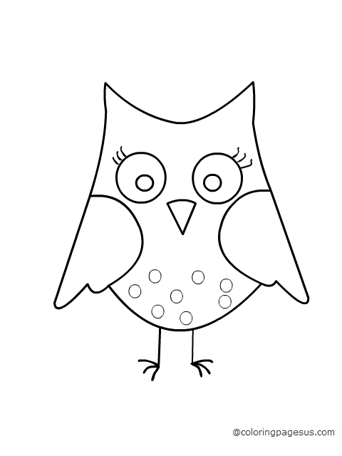 owl coloring page