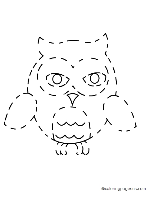 owl coloring page