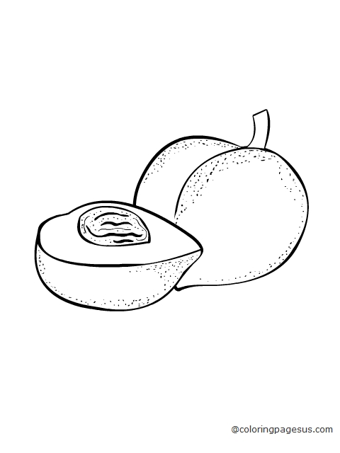 peach02 coloring page