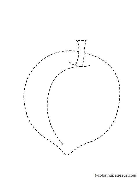 peach04 coloring page