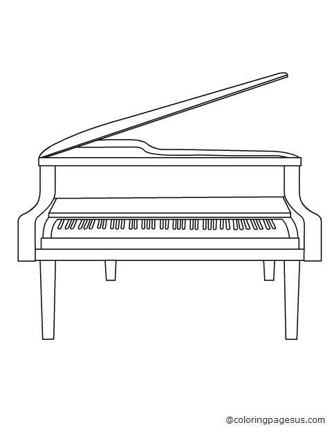 piano01 coloring page