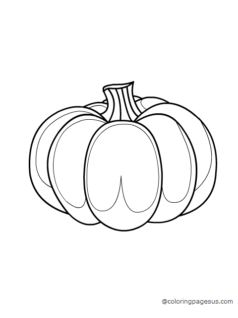 Pumpkin coloring page