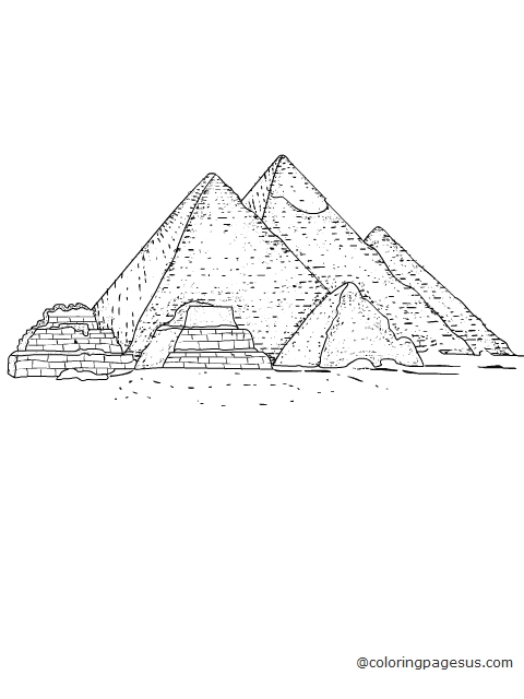 pyramid04 coloring page
