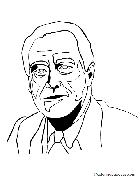 roosevelt01 coloring page