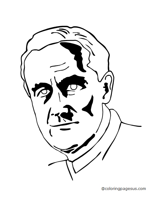 roosevelt02 coloring page