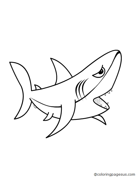 shark03 coloring page