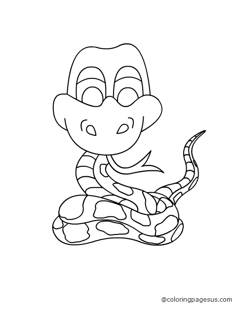 snake01 coloring page