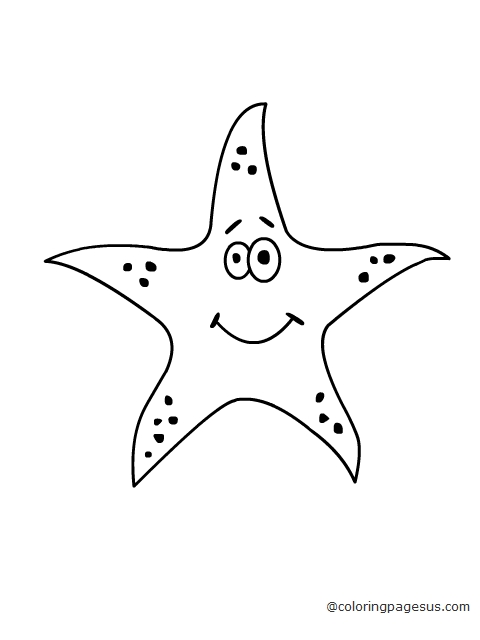 starfish01 coloring page
