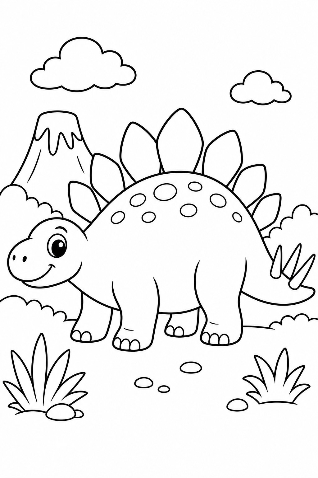 Stegosaurus coloring page