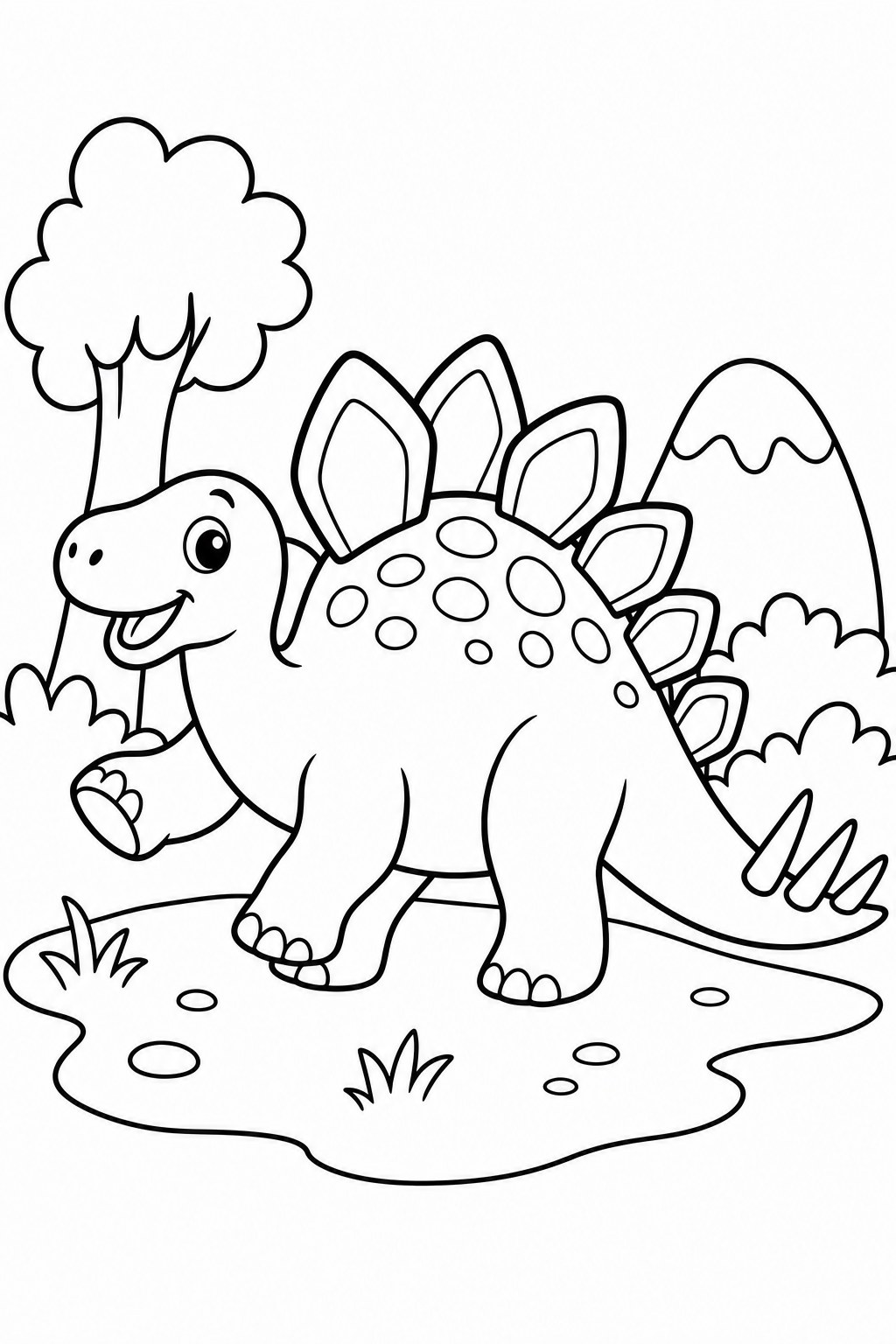 Stegosaurus 3 coloring page