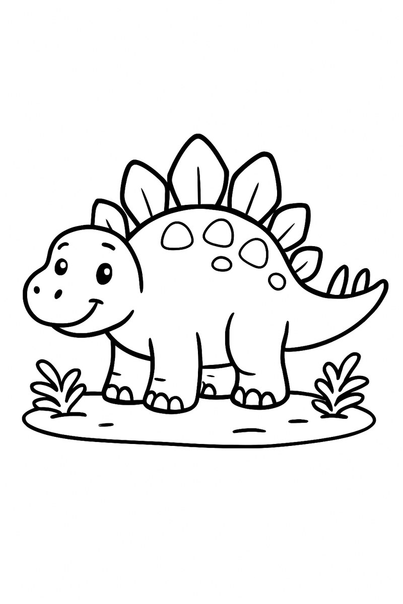 Stegosaurus coloring page