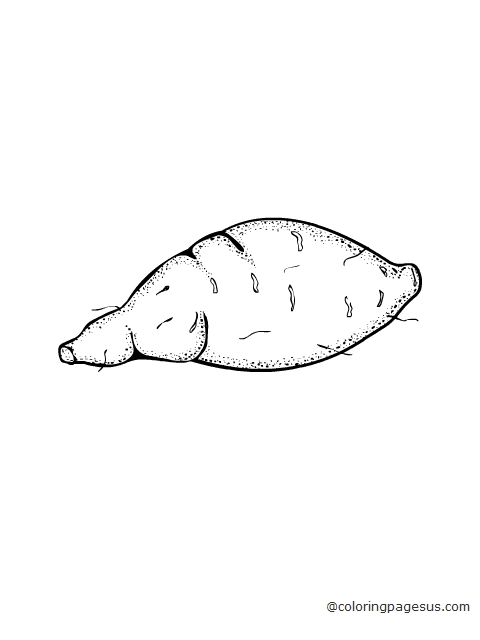 sweetpotato03 coloring page