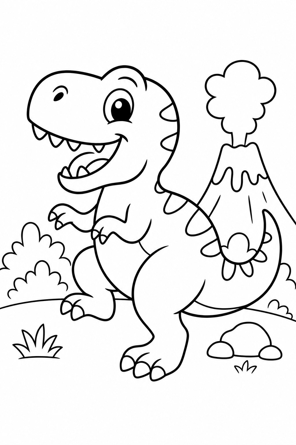 T-Rex 4 coloring page