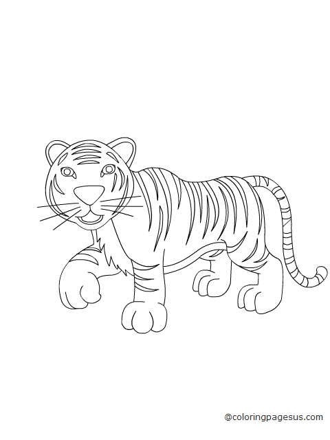 tiger03 coloring page